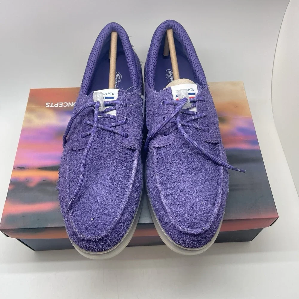 Sperry‎ x Concepts 3-Eye Cup Top Siders Sneakers Mens 11.5 Purple STS25739 New
